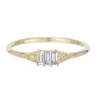 Tomfoolery Three Baguette Mini Deco Point Ring Online