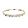 Tomfoolery Three Round Diamond Baguette Equilibrium Ring Best