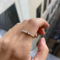 Tomfoolery Three Round Diamond Baguette Equilibrium Ring Best