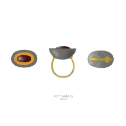 Tomfoolery Three Shores Tilda Art Ring Discount