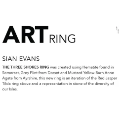 Tomfoolery Three Shores Tilda Art Ring Discount