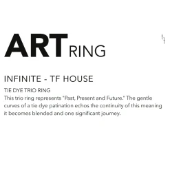 Tomfoolery Tie Dye Trio Art Ring Best