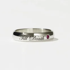 Tomfoolery Till Death Silver Band Discount