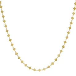 Tomfoolery Tilted Square Link Necklace Clearance