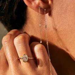 Tomfoolery Tiny 5 Diamond Drop Earrings Discount