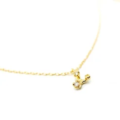 Tomfoolery Tiny Diamond & 14ct Yellow Gold Tripod Pendant Outlet