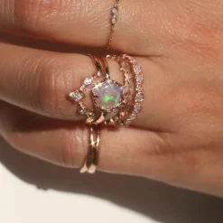 Tomfoolery Tiny Opal Galaxy Band Clearance