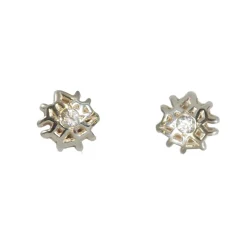 Tomfoolery Tiny Silver Crackle Studs Online