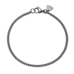 Tomfoolery Titanium Extra Fine Flat Curb Chain Bracelet Outlet