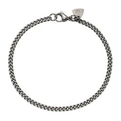 Tomfoolery Titanium Fine Flat Curb Chain Bracelet Outlet