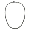 Tomfoolery Titanium Flat Curb Chain Necklace Sale