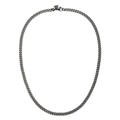 Tomfoolery Titanium Flat Curb Chain Necklace Sale