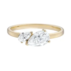 Tomfoolery Toi Et Moi Moissanite Duo Mini Pear Cut Ring Online