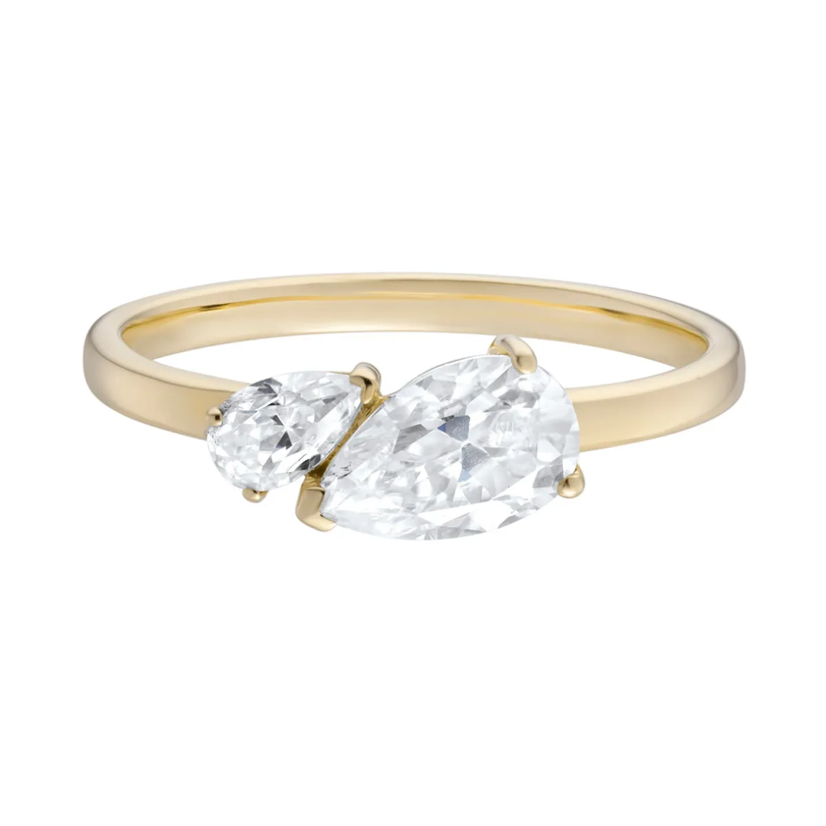 Tomfoolery Toi Et Moi Moissanite Duo Mini Pear Cut Ring Online