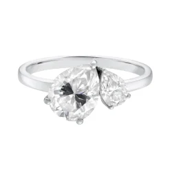 Tomfoolery Toi Et Moi Moissanite Duo Pear Cut Ring Clearance