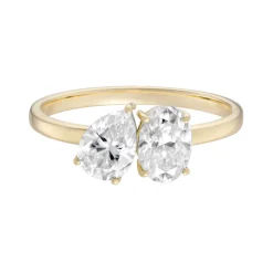 Tomfoolery Toi Et Moi Moissanite Pear & Oval Cut Ring Online