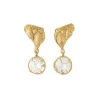 Tomfoolery Tota White Sapphire Drop Earrings Clearance