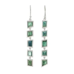 Tomfoolery Tourmaline Asymmetric Drop Earrings 0.9 Discount