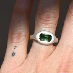 Tomfoolery Tourmaline Curved Ring 0.6 Sale