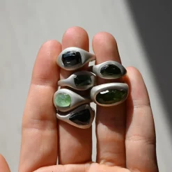 Tomfoolery Tourmaline Curved Ring 0.6 Sale