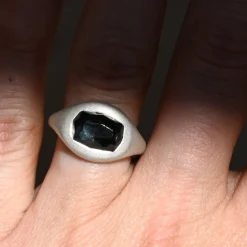 Tomfoolery Tourmaline Curved Ring 0.2 Sale