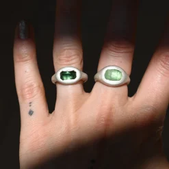 Tomfoolery Tourmaline Curved Ring 0.1 Online