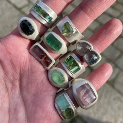 Tomfoolery Tourmaline Curved Ring 0.7 Discount