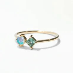 Tomfoolery Tourmaline Medium Mosaic Ring No.1 New
