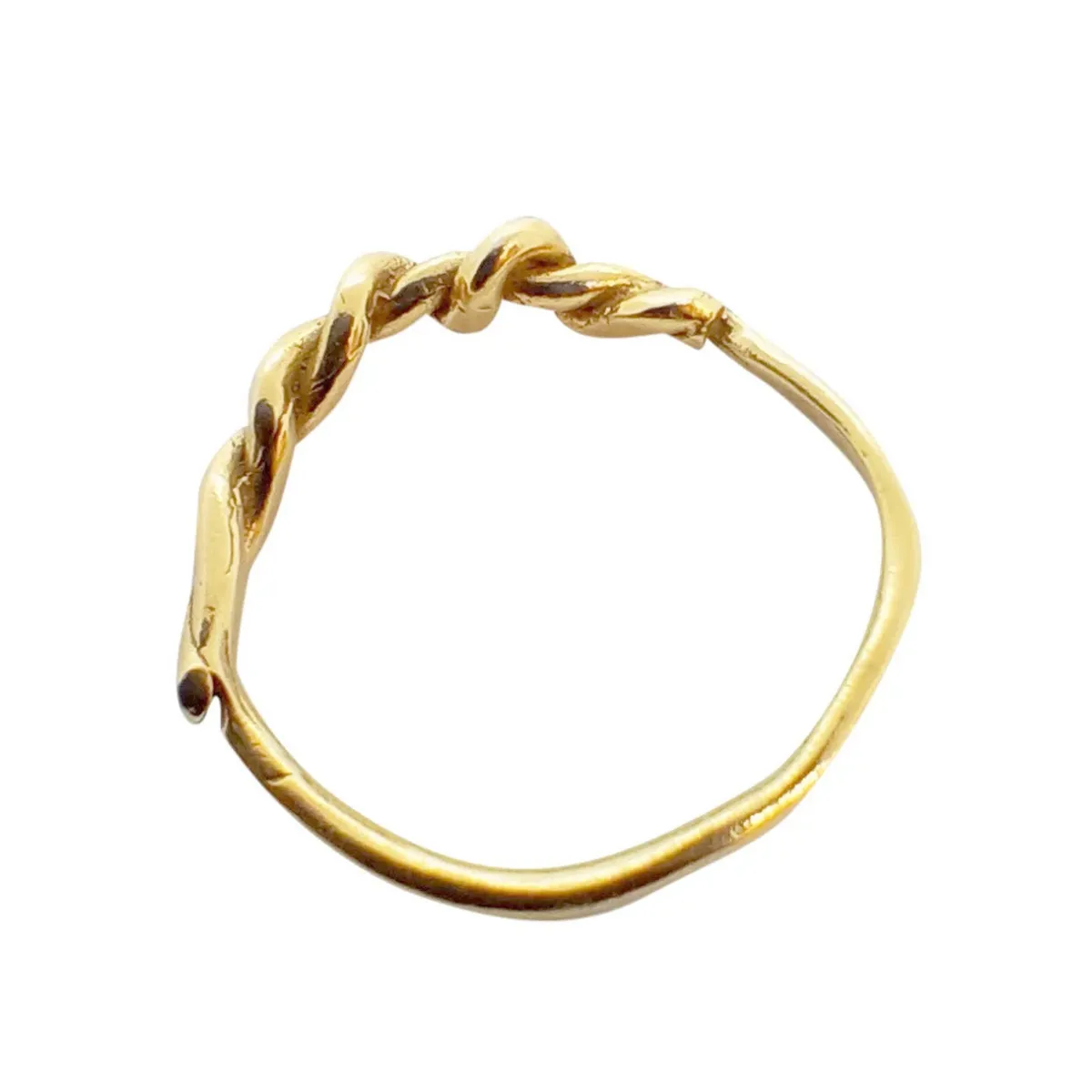 Tomfoolery Trenza Gold Twisted Stacking Ring Best