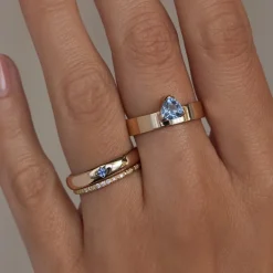 Tomfoolery Trillion Cut Sapphire Monolith No. 41 Ring Outlet