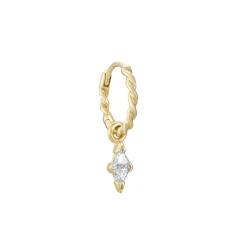 Tomfoolery Trillion Diamond Date Twist Clicker Hoop Outlet