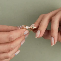 Tomfoolery TRIO Baguette Sapphire Diamond Ring Sale