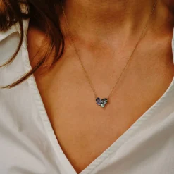 Tomfoolery TRIO Blue and Teal Sapphire & Paraiba Tourmaline Pendant Discount