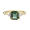 Tomfoolery TRIO 2.19ct Teal Sapphire Double Talon Claw & Diamond Ring Clearance