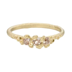 Tomfoolery Trio Diamond Cluster Ring Fashion