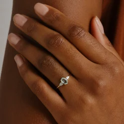 Tomfoolery TRIO Mint Beryl & Diamond Ring Online