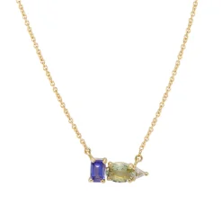 Tomfoolery TRIO Tanzanite, Sapphire & Trillion Diamond Pendant Best