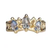 Tomfoolery Triple Blue Sapphire Mermaid Crown Ring Outlet