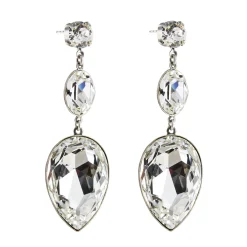 Tomfoolery Triple Drop Pear Crystal Earrings Best