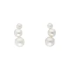 Tomfoolery Triple Graduated Pearl Studs Clearance