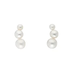 Tomfoolery Triple Graduated Pearl Studs Clearance