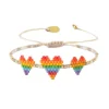 Tomfoolery Triple Heartsy Row Friendship Bracelet Fashion