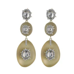 Tomfoolery Triple Lucite Drop Studs Hot