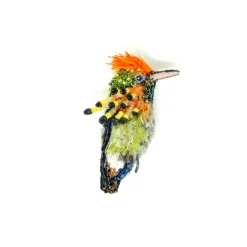 Tomfoolery Tufted Couquette Beaded Sequin Brooch New