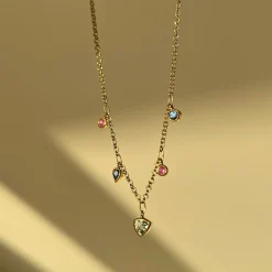 Tomfoolery “Tutti Frutti” Mixed Sapphire Necklace New