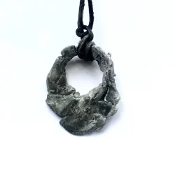Tomfoolery “Tvaca” Textured Chunky Tin Pendant Discount