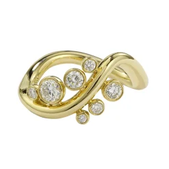 Tomfoolery Twist & Random Dot Diamond Ring Fashion