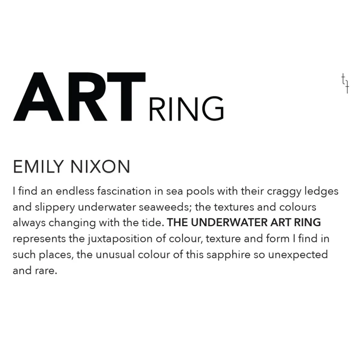 Tomfoolery Underwater Art Ring Online