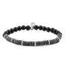 Tomfoolery Unisex Abyss Shell & Onyx Bracelet Online