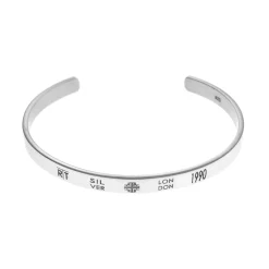 Tomfoolery Unisex Hallmarked Silver Bangle Hot